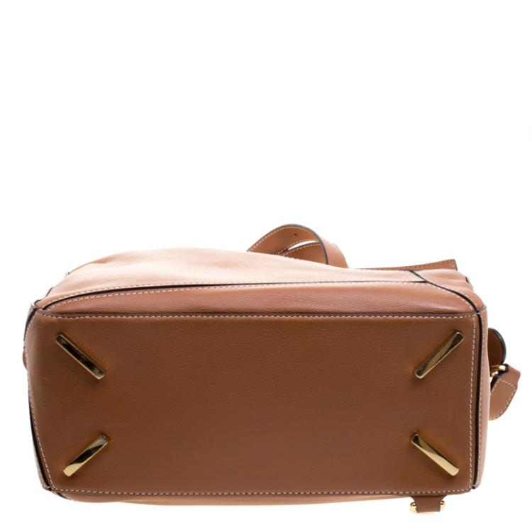 Pre Owned Loewe Brown Leather Puzzle Shoulder Bag