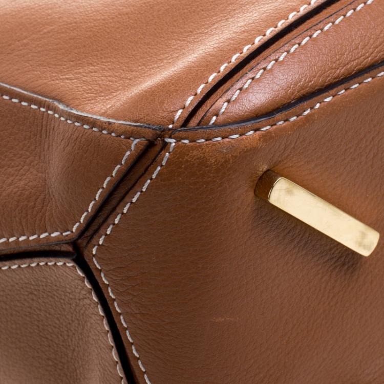 Pre Owned Loewe Brown Leather Puzzle Shoulder Bag