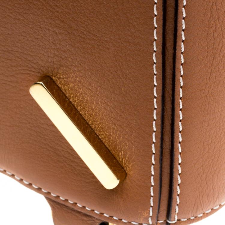 Pre Owned Loewe Brown Leather Puzzle Shoulder Bag