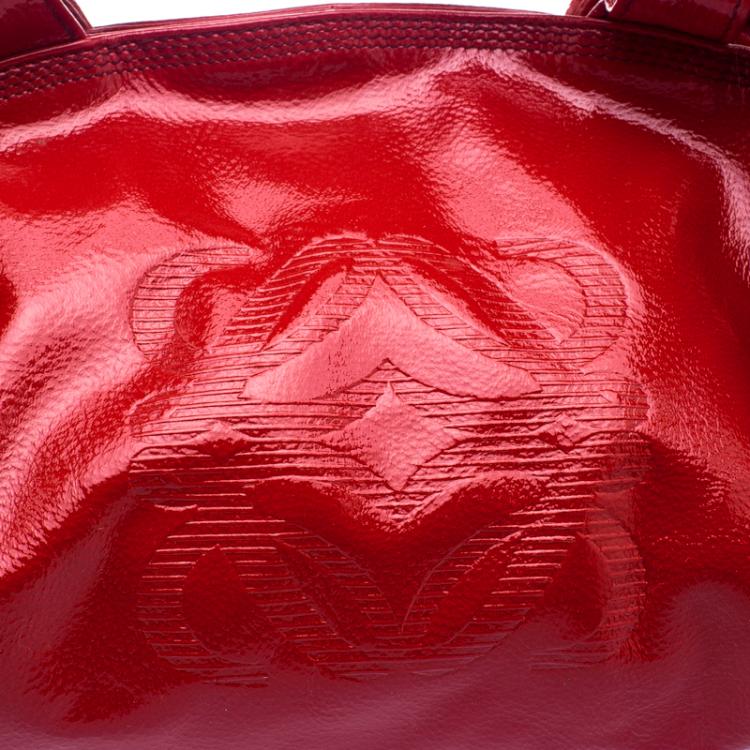 مملوكة مسبقًا Loewe Red Patent Leather Aire Hobo
