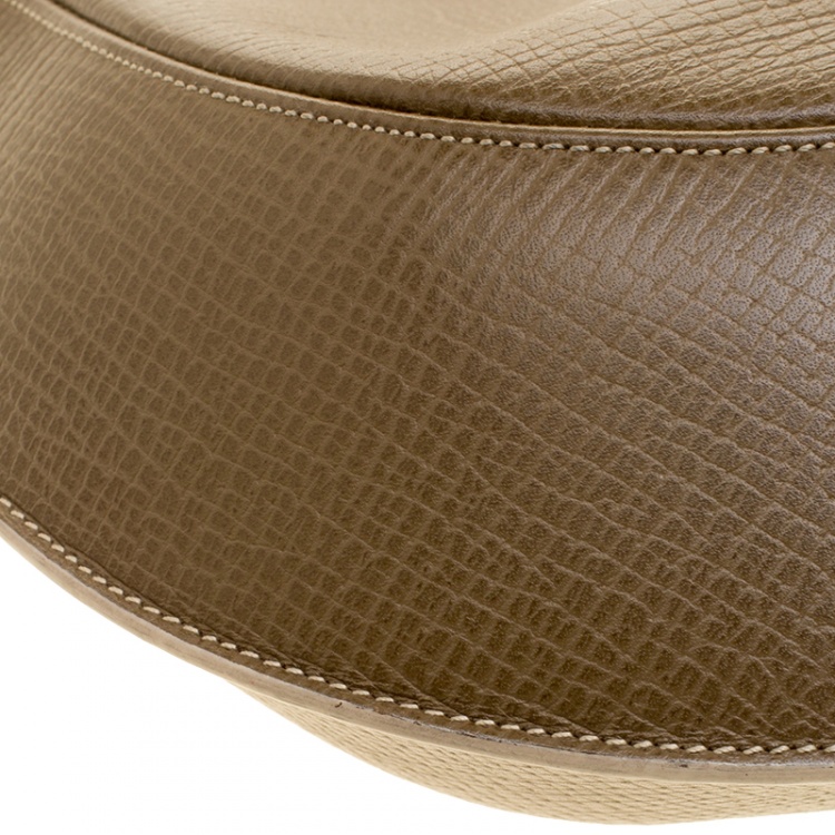 Pre Owned Loewe Taupe Leather Hobo