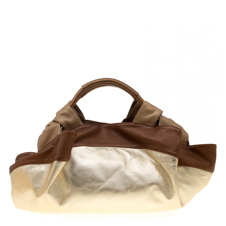 Pre Owned Loewe Multicolor Leather Nappa Aire Hobo