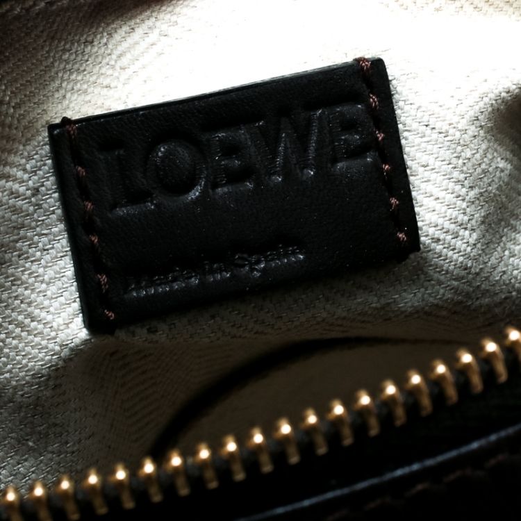 Pre Owned Loewe Beige Suede and Leather Puzzle Shoulder Bag