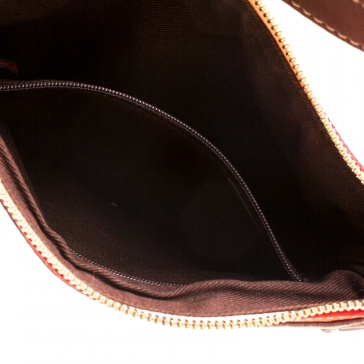 Pre Owned Loewe Multicolor Canvas and Suede Leather 160th Anniversary Shoulder Bag