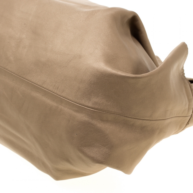 Pre Owned Loewe Beige Nappa Leather Aire Hobo