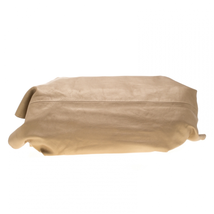 Pre Owned Loewe Beige Nappa Leather Aire Hobo