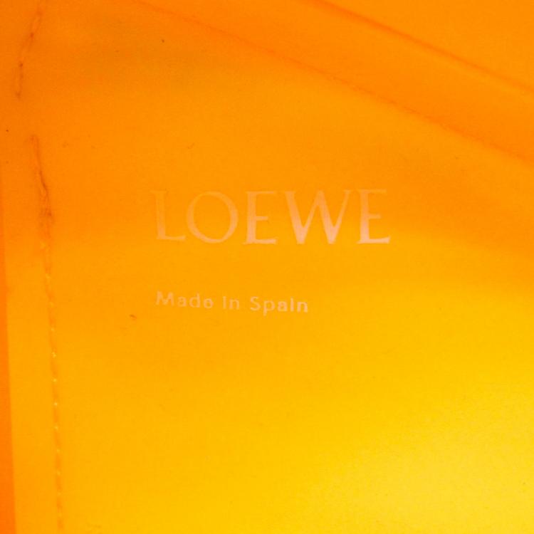 Pre Owned Loewe Yellow Rubber Puzzle Bag