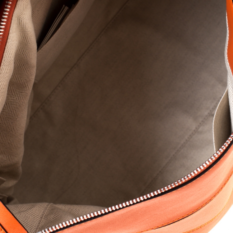 Pre Owned Loewe Orange Leather Puzzle Bag