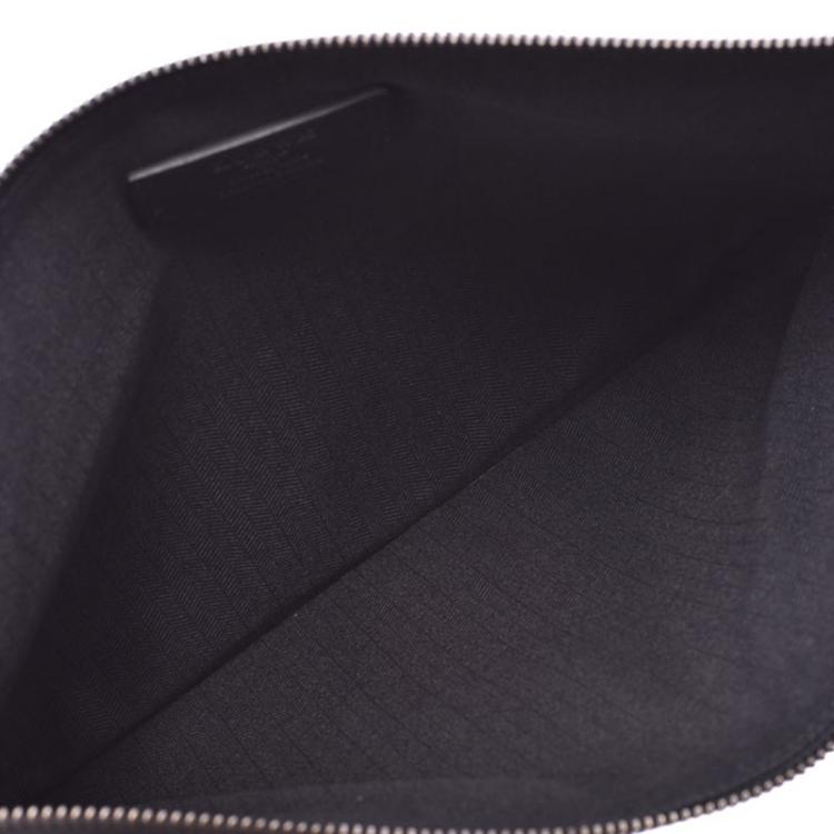 pink and navy clutch bag