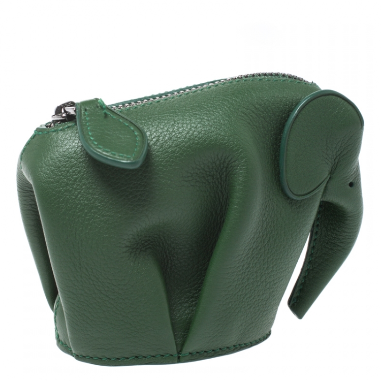 Pre Owned Loewe Elephant Coin Pouch