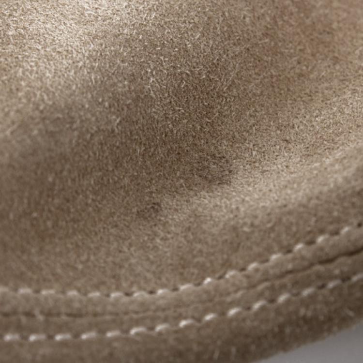 Pre Owned Loewe Small Suede Brown Shoulder Bag