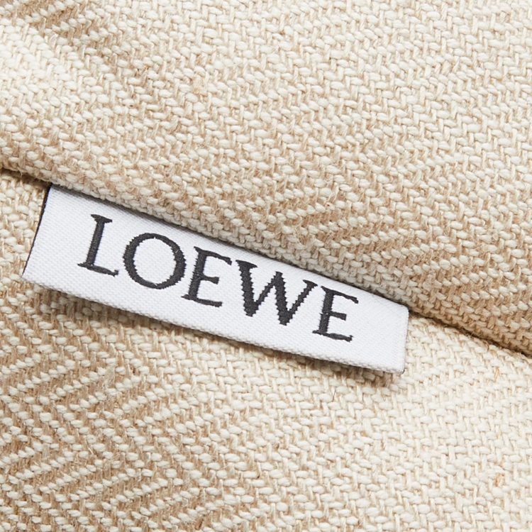 Pre Owned Loewe Brown Leather Anagram Cut Out Tote