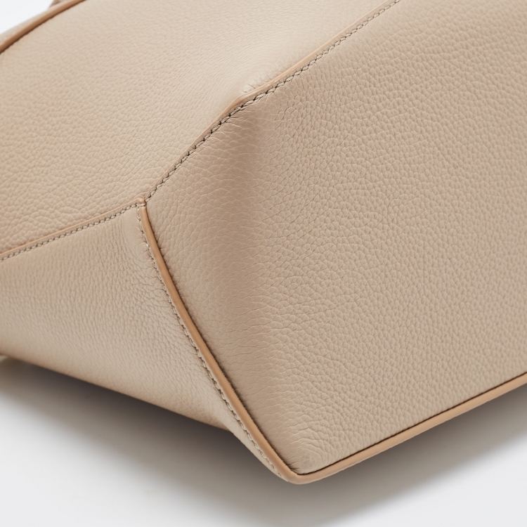 Pre Owned Loewe Beige Leather Small Puzzle Shoulder Bag