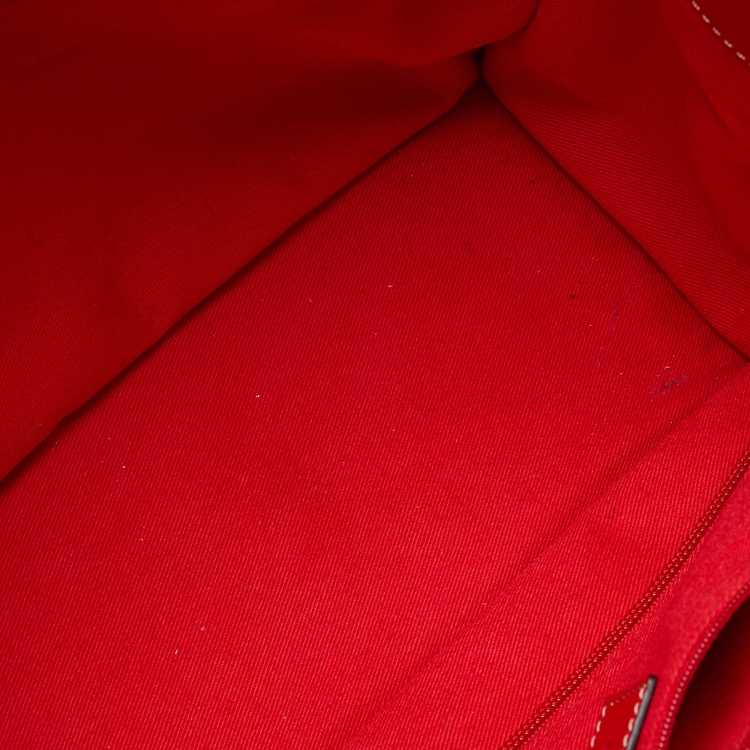 Pre Owned Loewe Red Leather Tote with Wallet