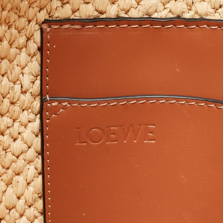 Pre Owned Loewe x Paula's Ibiza Natural Raffia Medium  Loewe Front Tote
