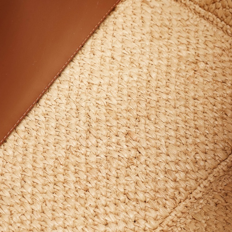Pre Owned Loewe x Paula's Ibiza Natural Raffia Medium  Loewe Front Tote