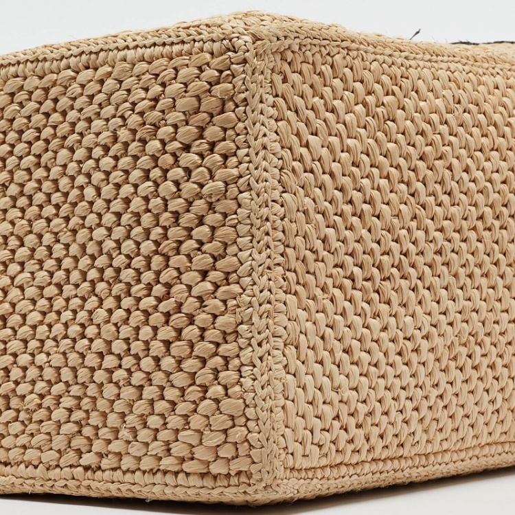 Pre Owned Loewe x Paula's Ibiza Natural Raffia Medium  Loewe Front Tote