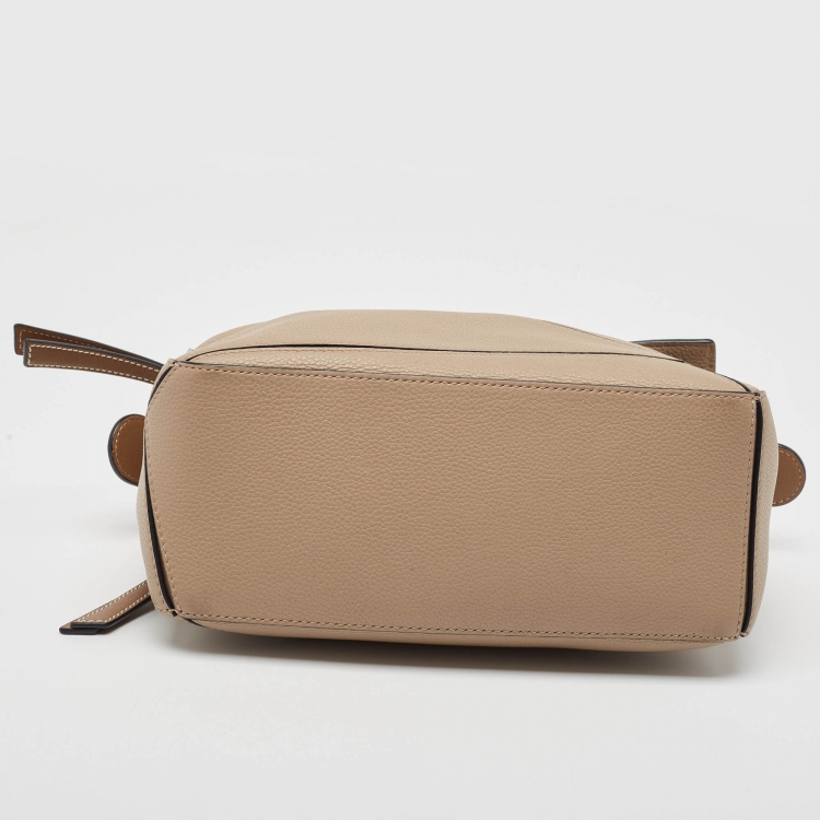 Pre Owned Loewe Beige/Brown Leather Small Puzzle Shoulder Bag