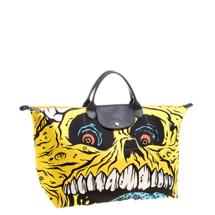 Pre Owned Longchamp Multicolor Fabric Jeremy Scott Monster Tote