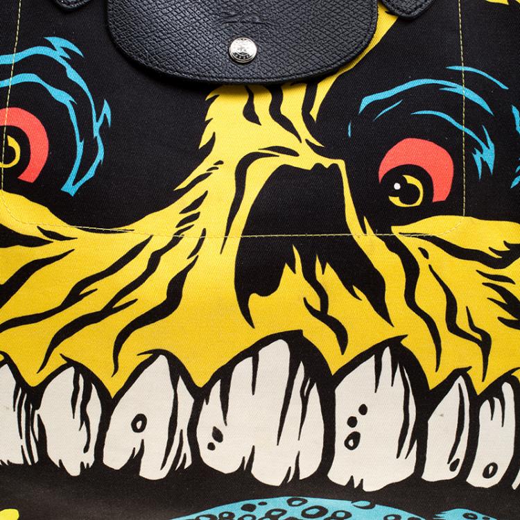 Pre Owned Longchamp Multicolor Fabric Jeremy Scott Monster Tote