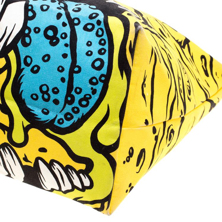 Pre Owned Longchamp Multicolor Fabric Jeremy Scott Monster Tote