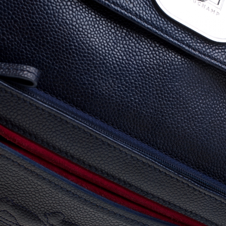 مملوكة مسبقًا Longchamp Blue Leather Gatsby Tote