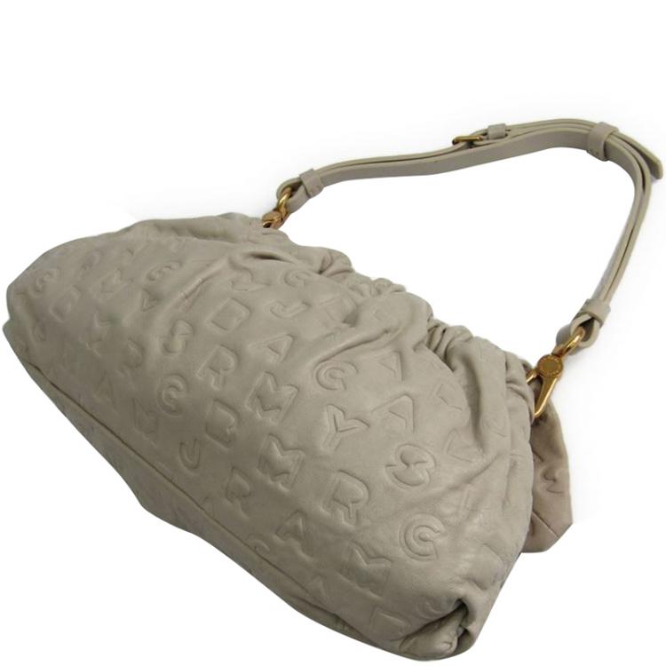 Pre Owned Marc By Marc Jacobs Light Beige Leather Handbag