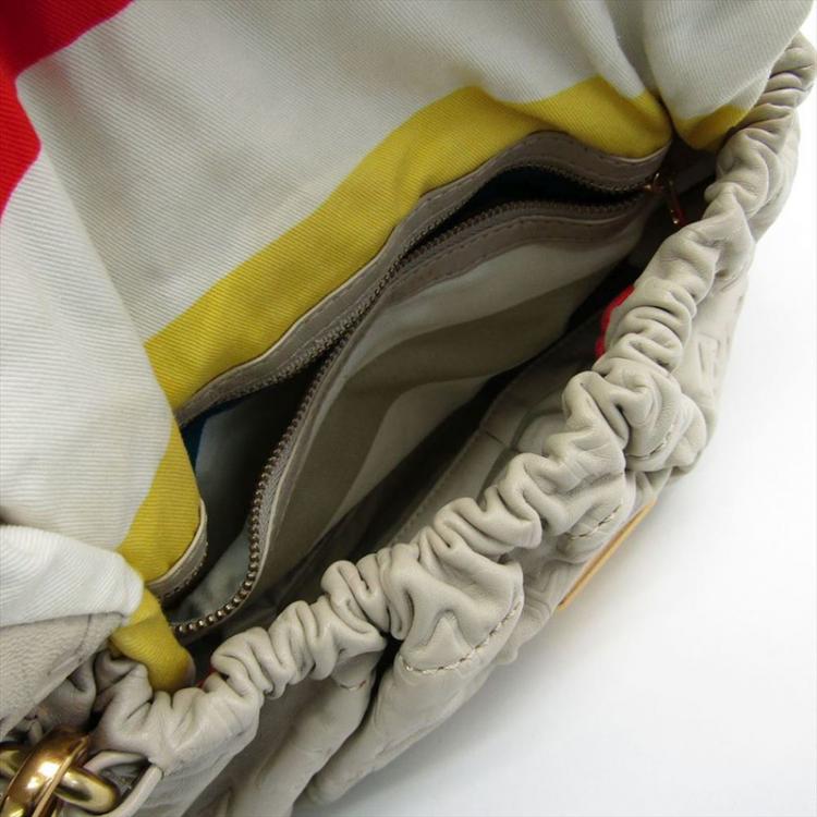 Pre Owned Marc By Marc Jacobs Light Beige Leather Handbag