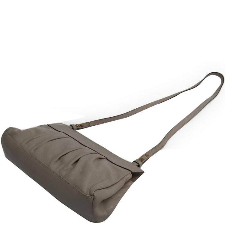 Pre Owned Marc Jacobs Light Beige Leather Shoulder Bag