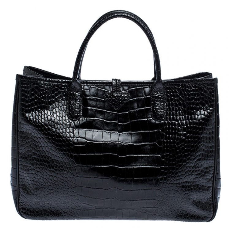 longchamp crocodile tote
