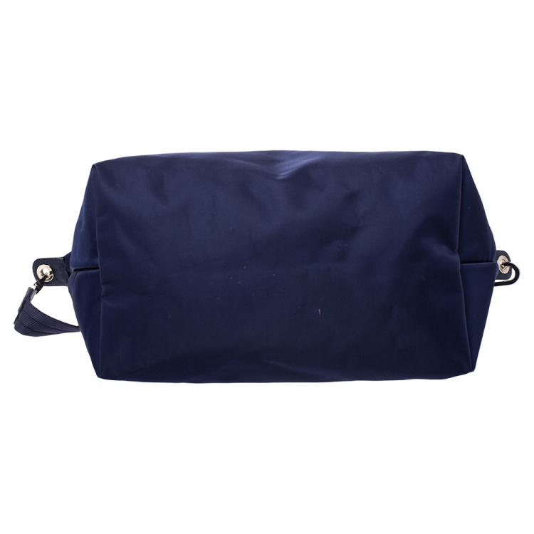 Pre Owned Longchamp Blue Nylon Le Pliage Tote 