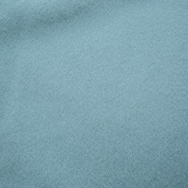 Pre Owned Loro Piana Dull Blue Grande Unita Flannel Melange Cashmere Scarf