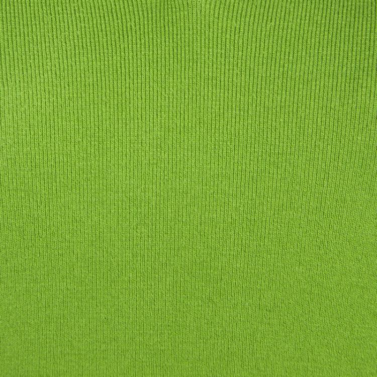 Pre Owned Loro Piana Green Knit Collared Sleeveless Top M