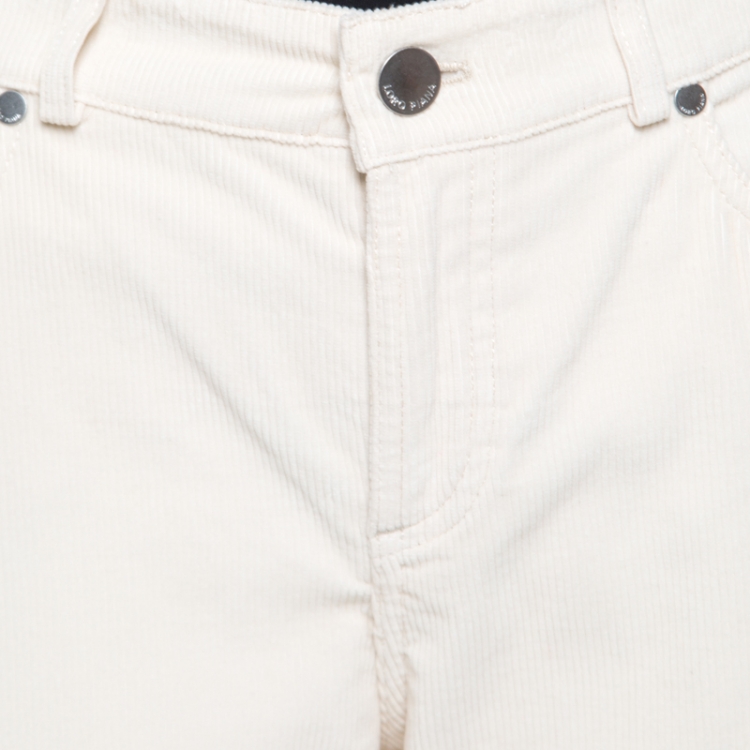 Pre Owned Loro Piana Cream Mathias Cropped Corduroy Pants M
