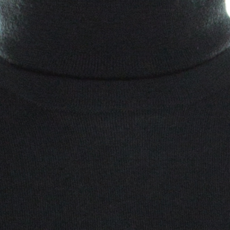 Pre Owned Loro Piana Dark Green Cashmere Turtleneck Sweater M