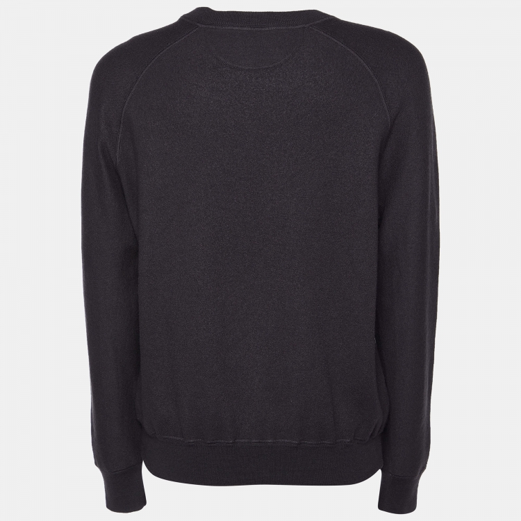 Pre Owned Loro Piana Dark Grey Wool The Gift of Kings Sweater L