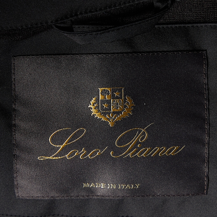 Pre Owned Loro Piana Black Nylon Windmate Traveller Jacket S 