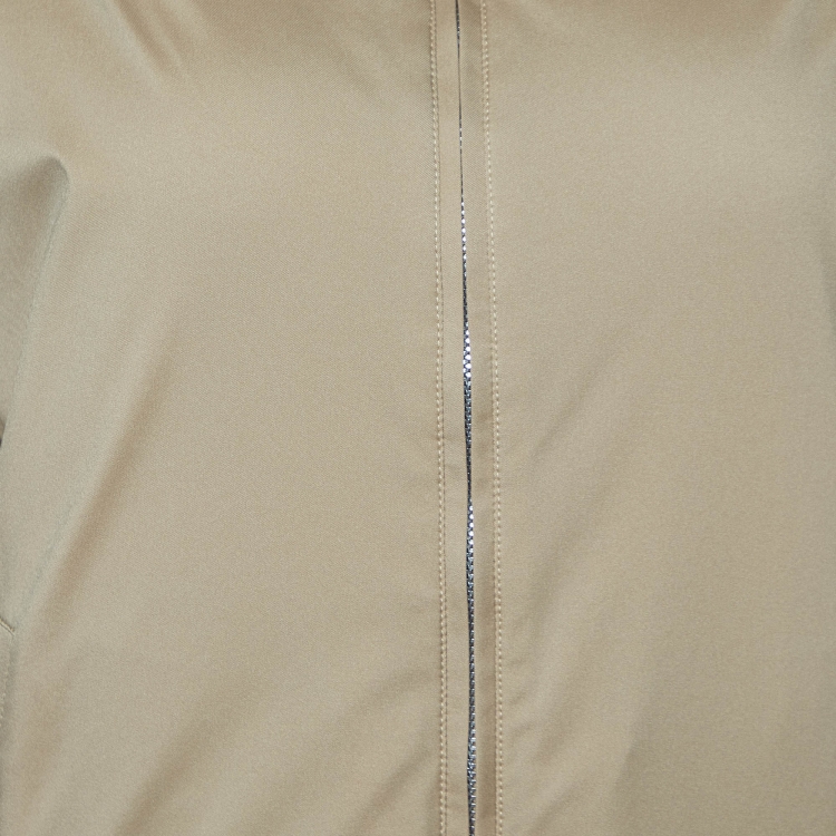 Pre Owned Loro Piana Brown Cashfur Green Storm System Reversible Jacket S