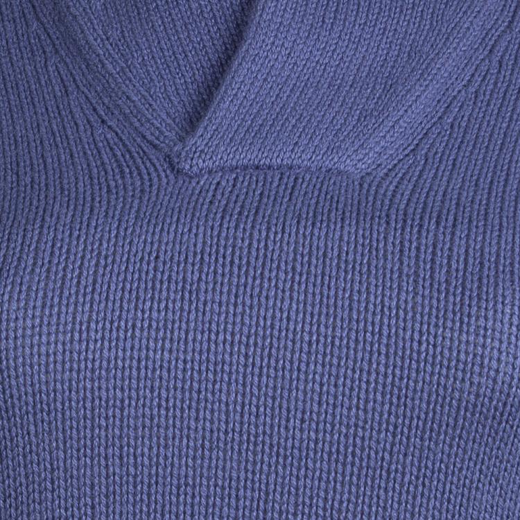 Pre Owned Loro Piana Blue Cashmere Long Sleeve Sweater M
