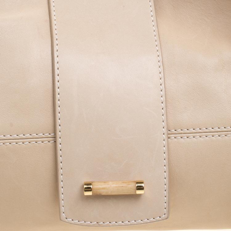 مملوكة مسبقًا Loro Piana Beige Leather Hobo