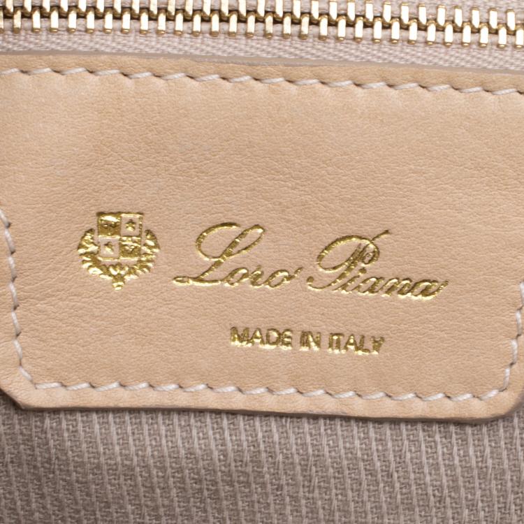مملوكة مسبقًا Loro Piana Beige Leather Hobo
