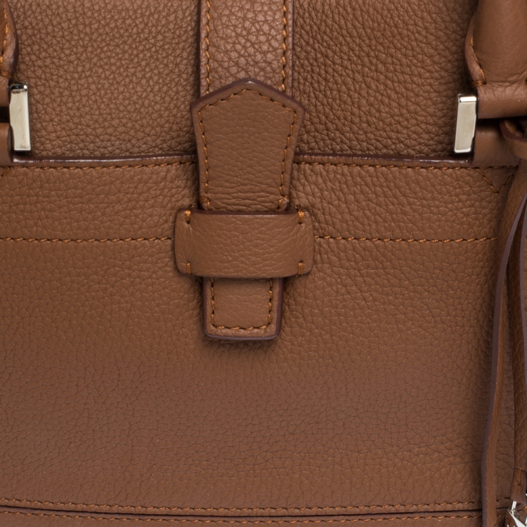 Pre Owned Loro Piana Brown Leather Bellevue Odessa Tote