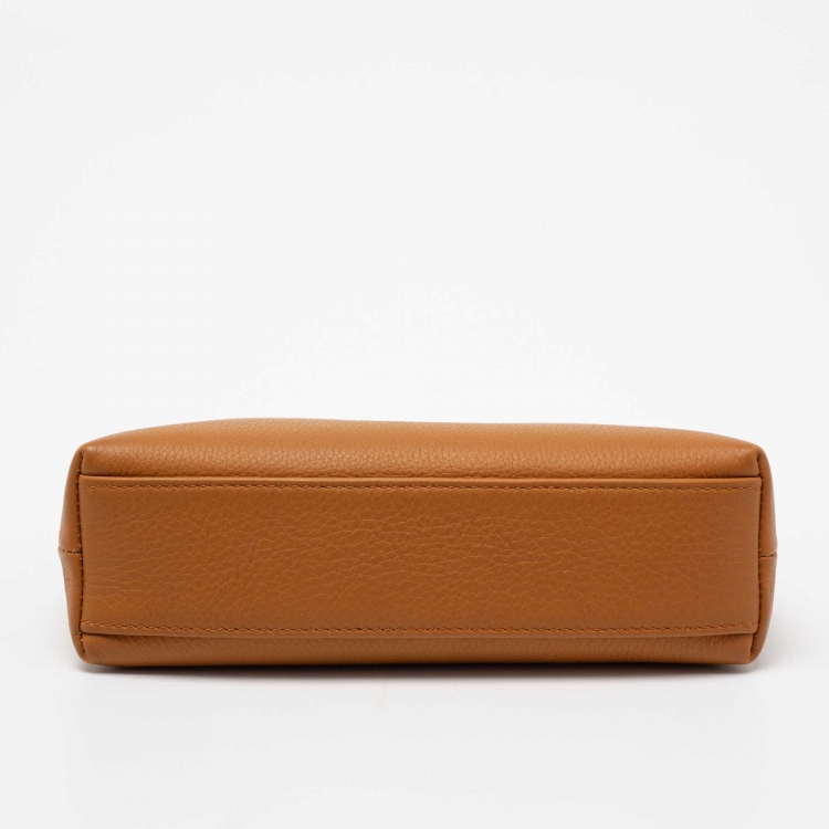 Pre Owned Loro Piana Tan Leather Extra Pocket L19 Pouch