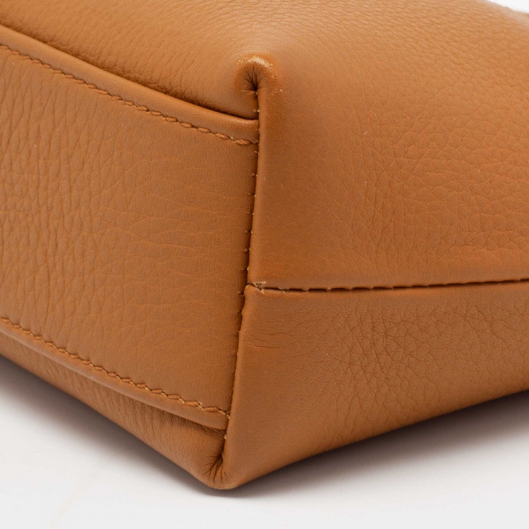 Pre Owned Loro Piana Tan Leather Extra Pocket L19 Pouch