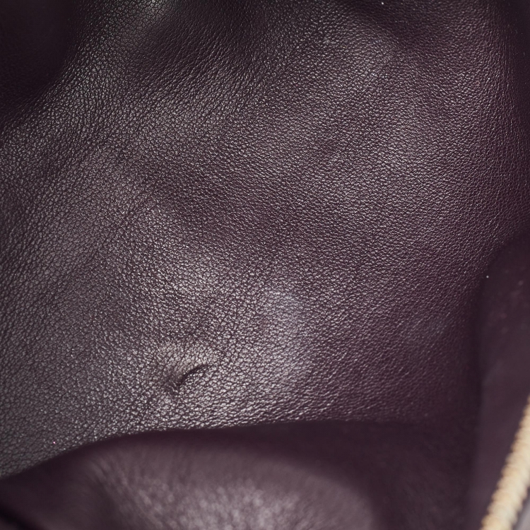 مملوكة مسبقًا Loro Piana Plum Leather Extra Pocket L19 Pouch