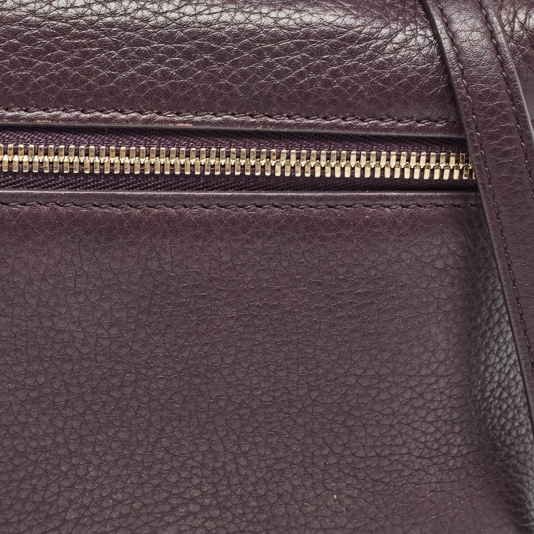 مملوكة مسبقًا Loro Piana Plum Leather Extra Pocket L19 Pouch