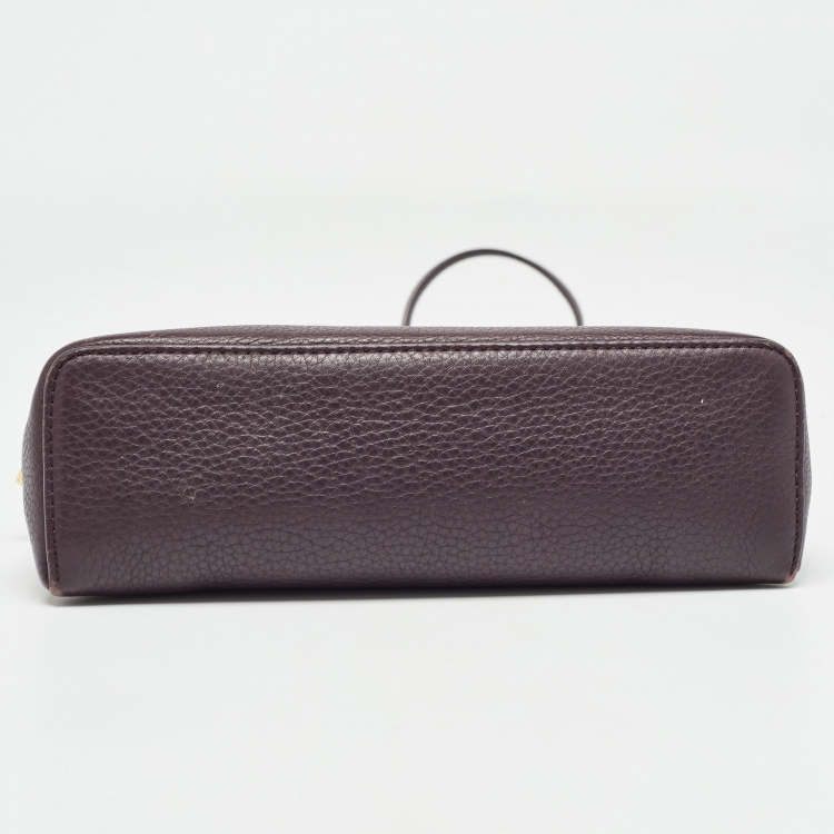 مملوكة مسبقًا Loro Piana Plum Leather Extra Pocket L19 Pouch