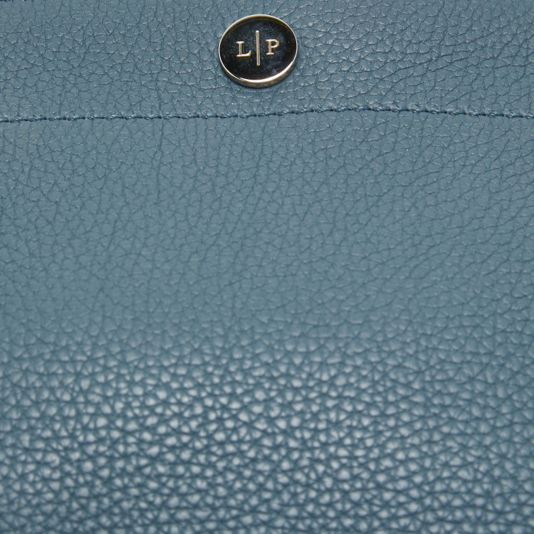 Pre Owned Loro Piana Blue Leather Milky Way Odessa Crossbody Bag