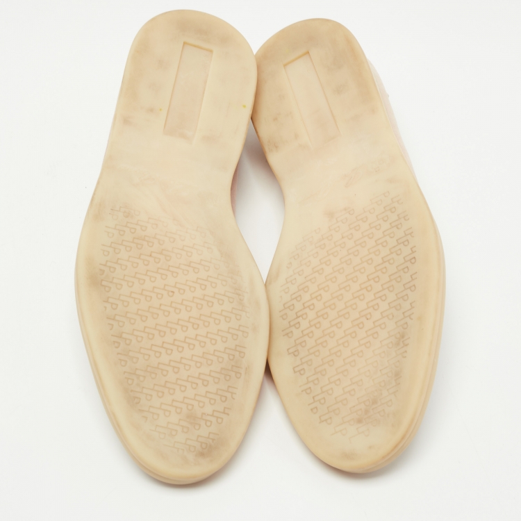 مملوكة مسبقًا Loro Piana Light Pink Nubuck Leather Summer Walk Loafers Size 37