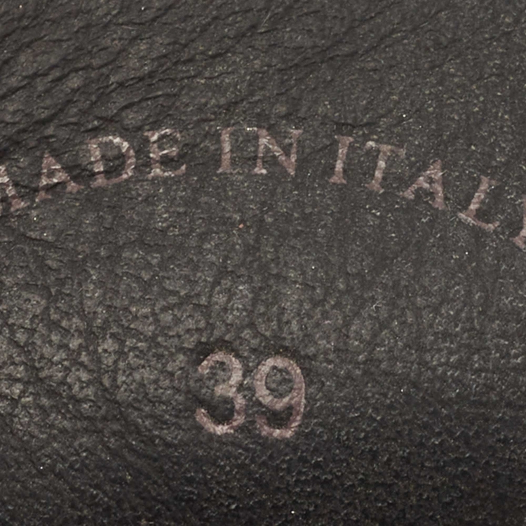 مملوكة مسبقًا Loro Piana Black Suede Babouche Charms Walk Mules Size 39 